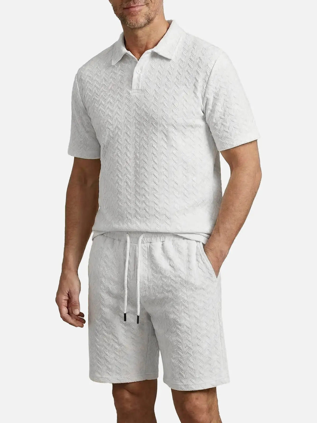 Men’s Polo Shirt & Shorts Set