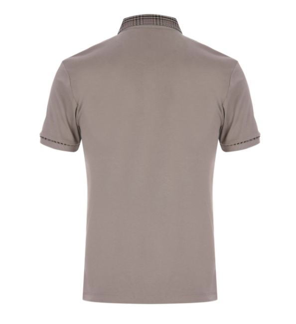 Men’s Short Sleeve Polo Shirt with Button Placket And Chest Pocket