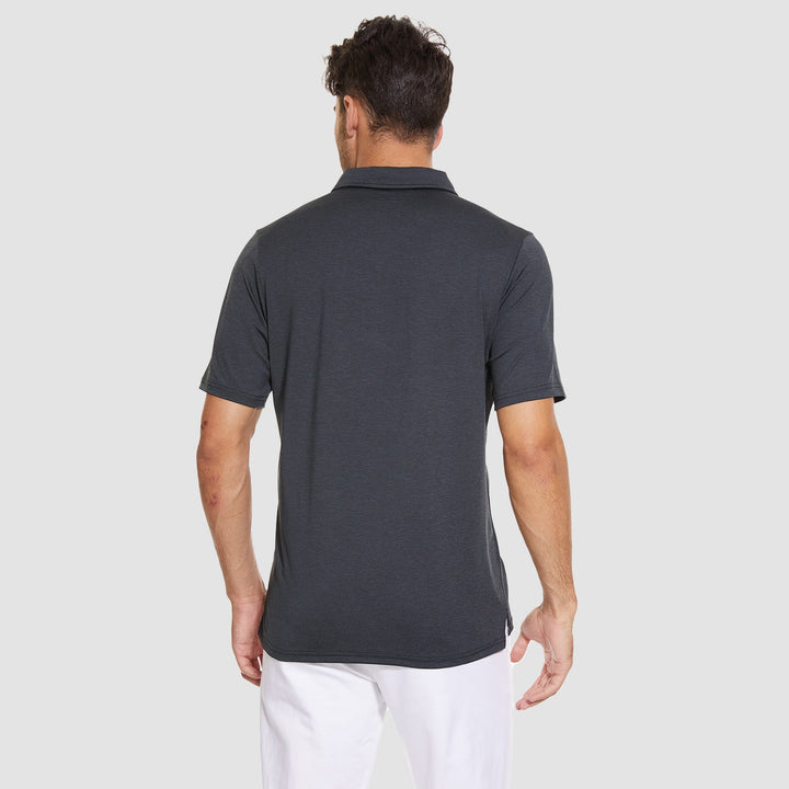 Men’s Short Sleeve Polo Shirt with Button Placket