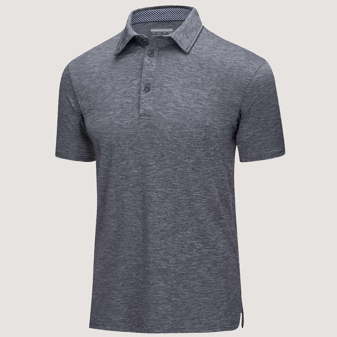 Men’s Short Sleeve Polo Shirt with Button Placket
