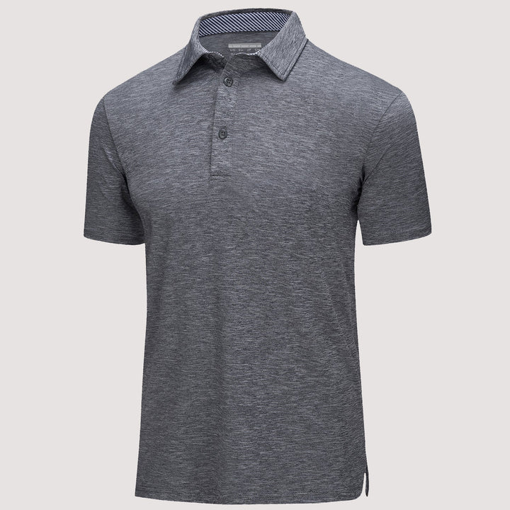Men’s Short Sleeve Polo Shirt with Button Placket