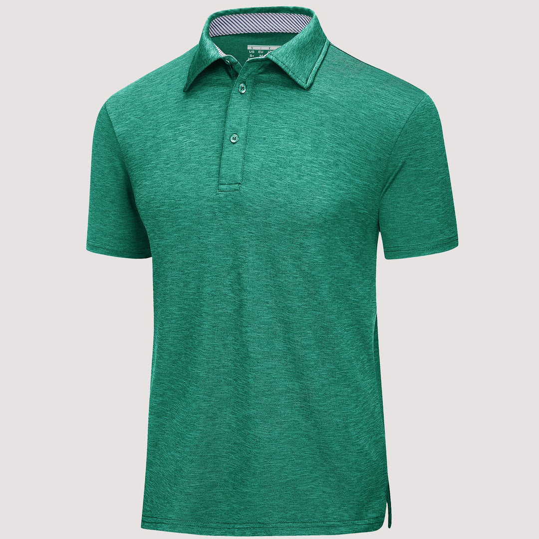 Men’s Short Sleeve Polo Shirt with Button Placket