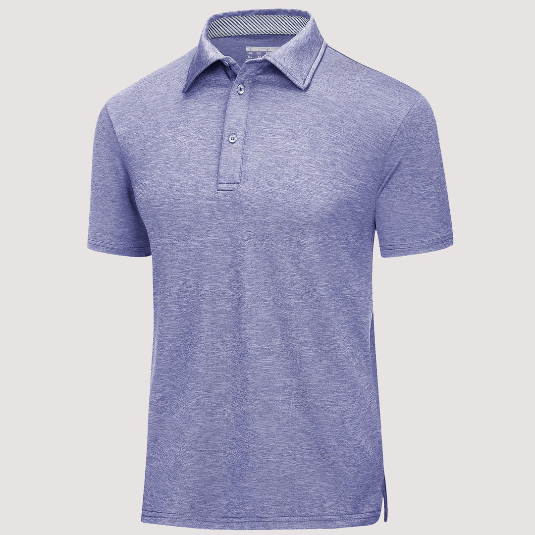 Men’s Short Sleeve Polo Shirt with Button Placket