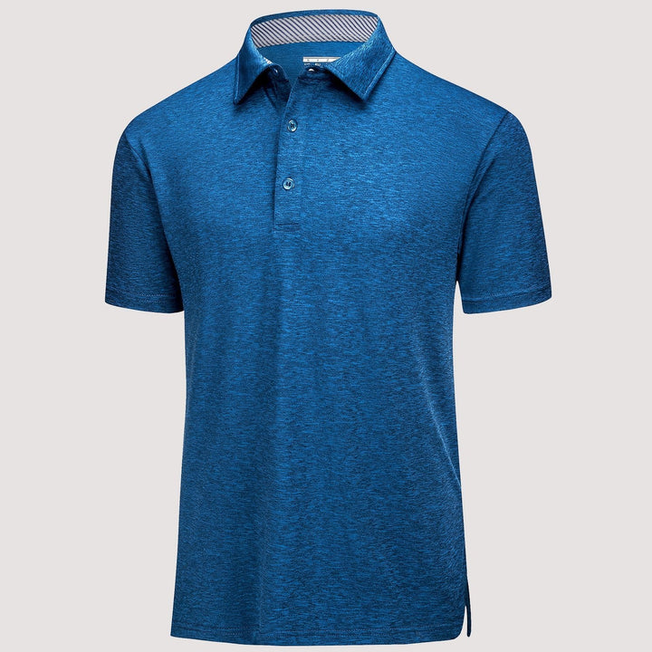 Men’s Short Sleeve Polo Shirt with Button Placket