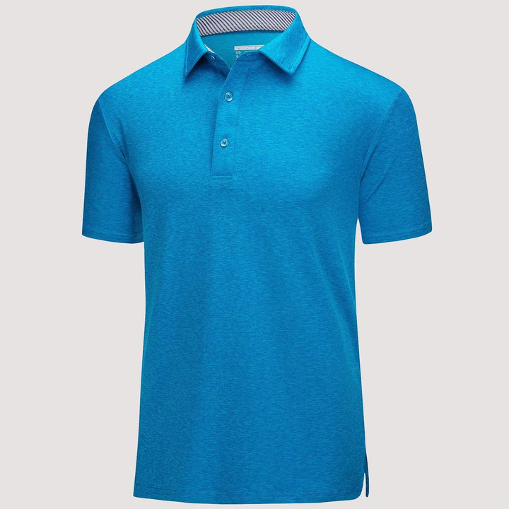 Men’s Short Sleeve Polo Shirt with Button Placket