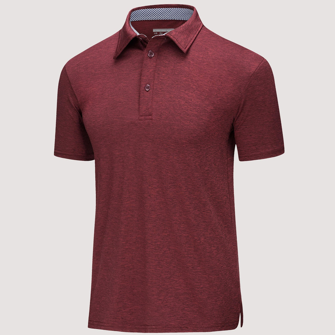 Men’s Short Sleeve Polo Shirt with Button Placket