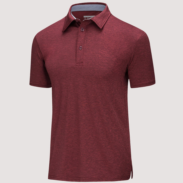 Men’s Short Sleeve Polo Shirt with Button Placket
