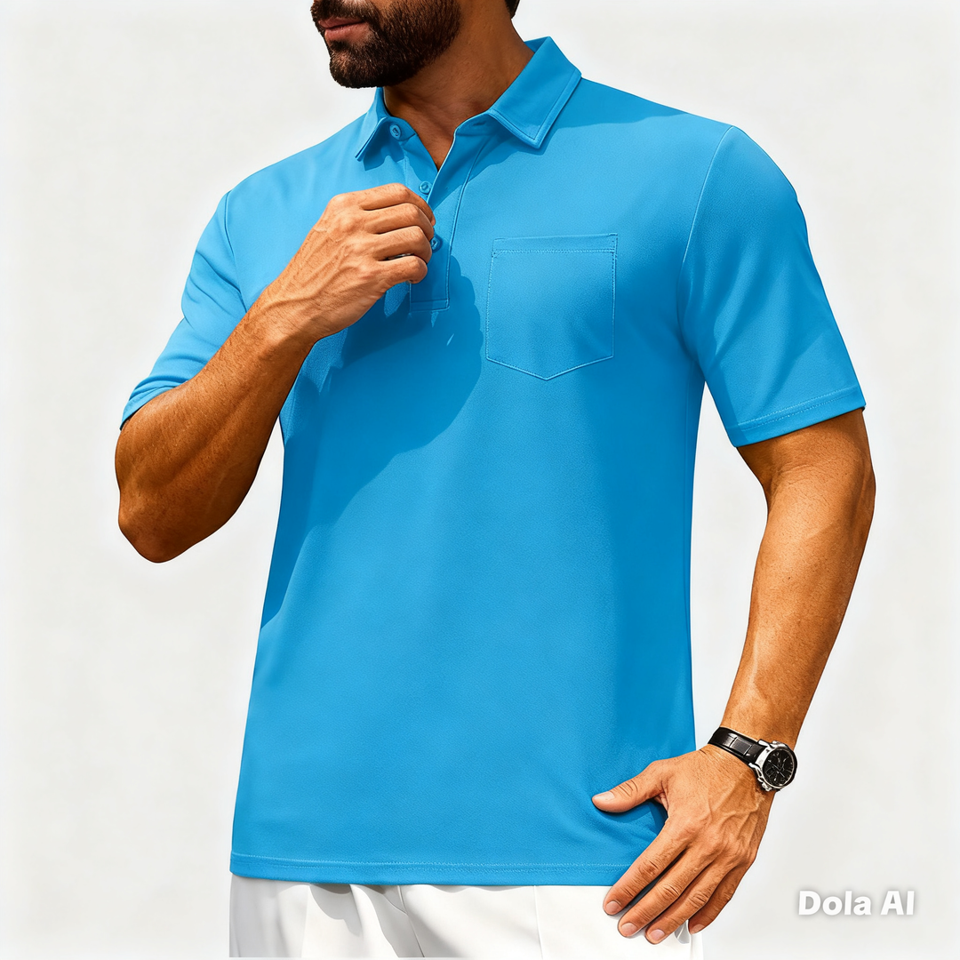 Men’s Short Sleeve Button Placket Shirt