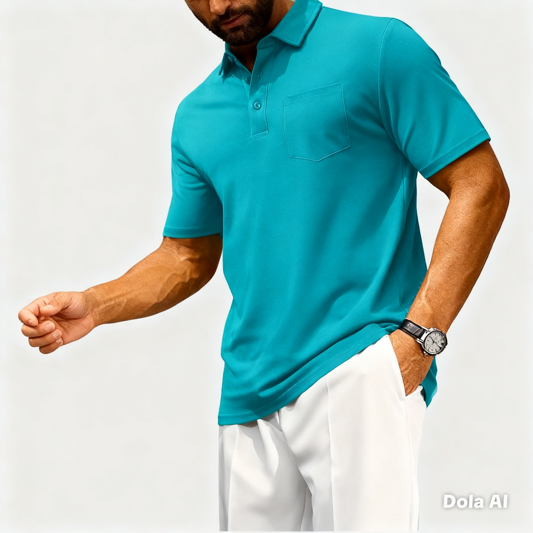 Men’s Short Sleeve Button Placket Shirt