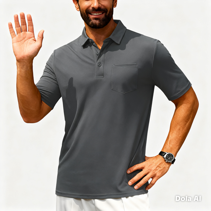 Men’s Short Sleeve Button Placket Shirt