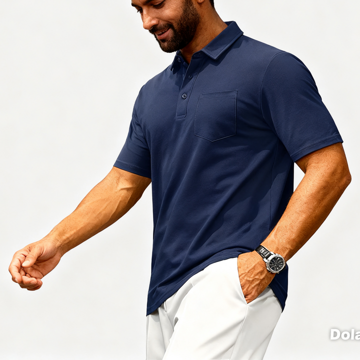 Men’s Short Sleeve Button Placket Shirt