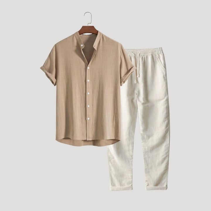 Men’s Short Sleeve Shirt and Pants Co-Ord Set