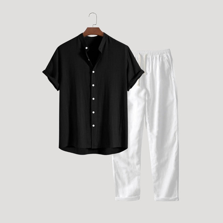 Men’s Short Sleeve Shirt and Pants Co-Ord Set