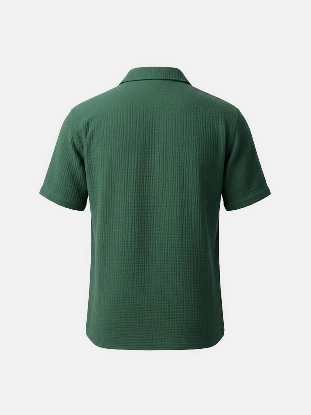 Men’s Short Sleeve Textured Button-Up Shirt