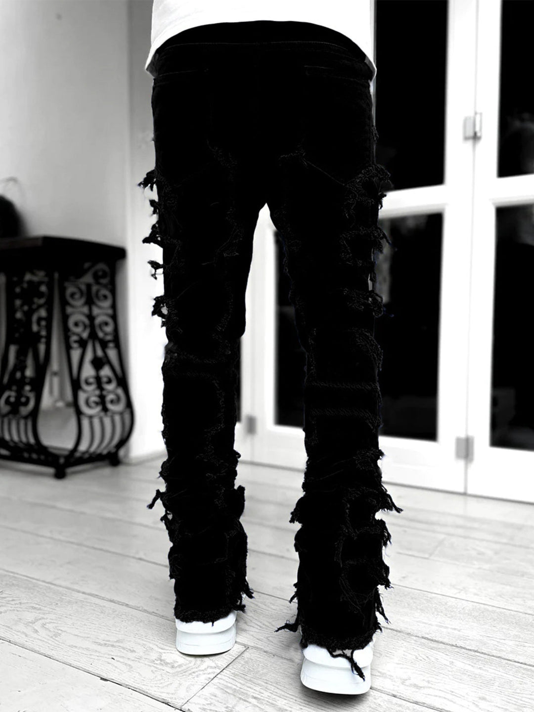Men’s Tassel Trim Slim Fit Pants