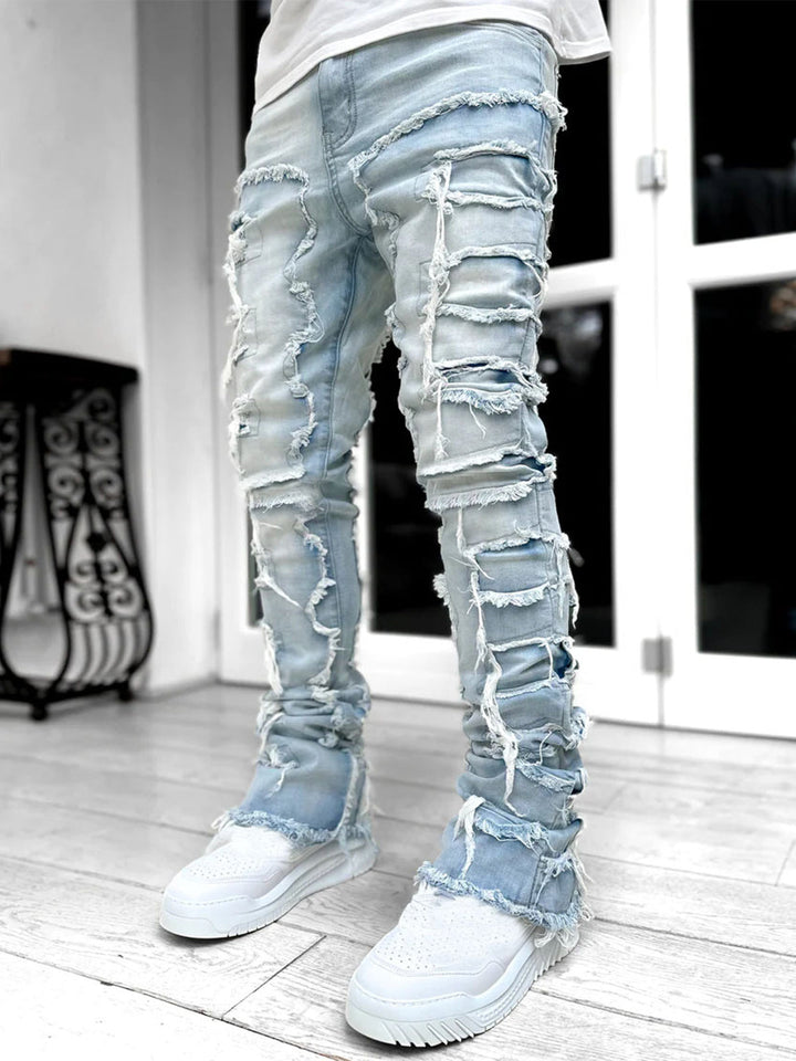 Men’s Tassel Trim Slim Fit Pants