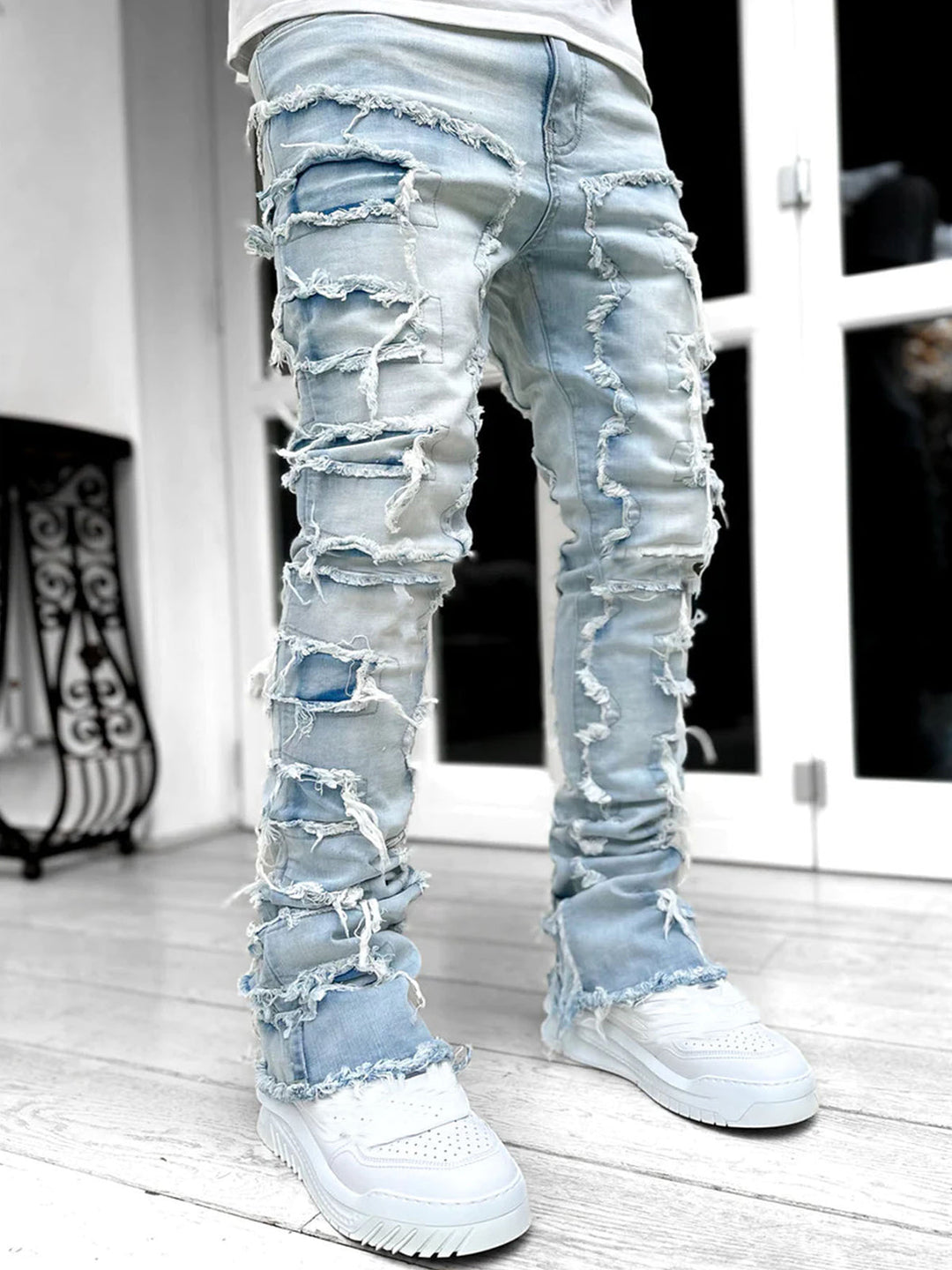 Men’s Tassel Trim Slim Fit Pants