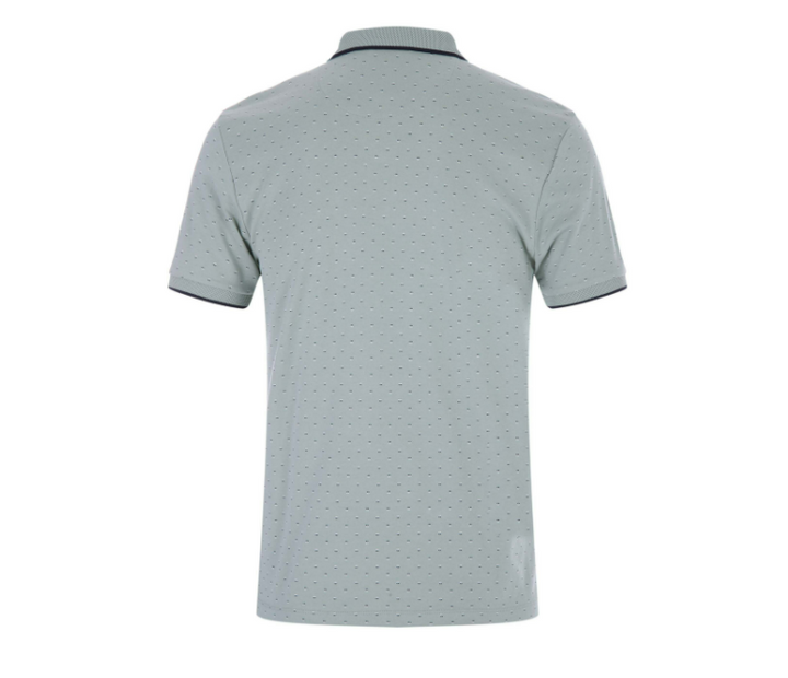 Men’s Textured Polo Shirt With Contrast Trim