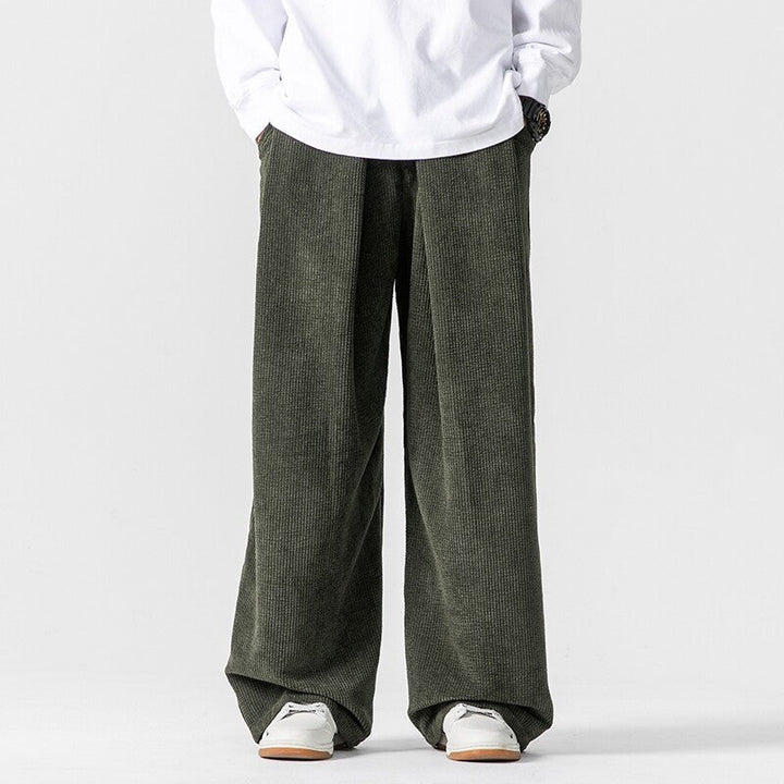 Men’s Textured Wide-Leg Pants