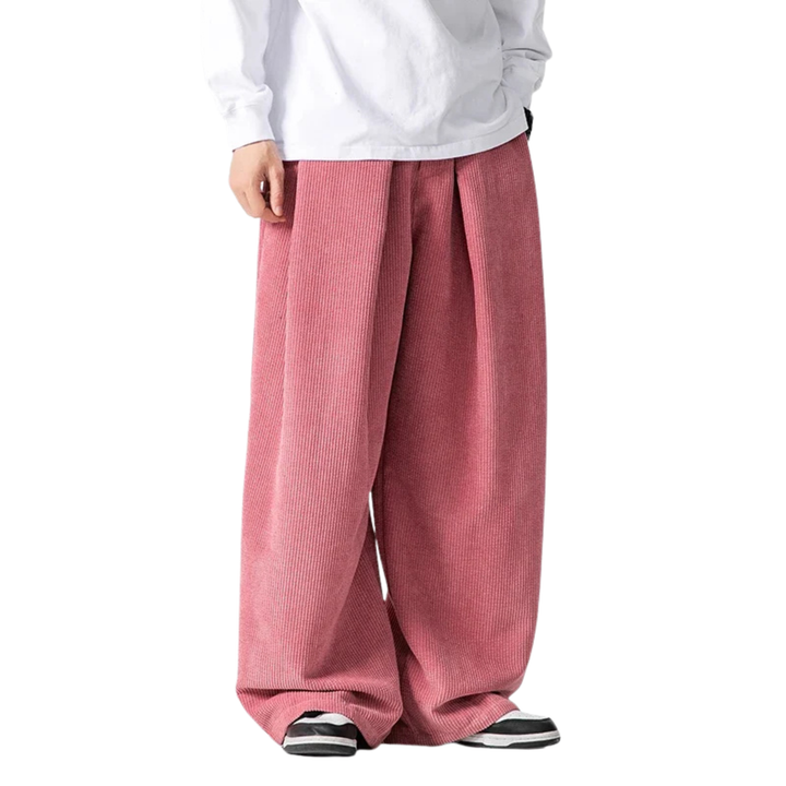 Men’s Textured Wide-Leg Pants