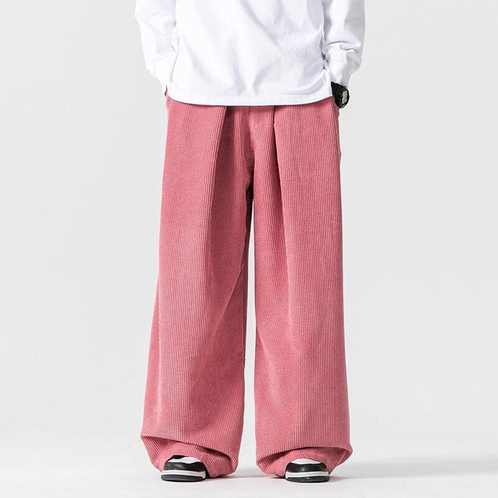 Men’s Textured Wide-Leg Pants