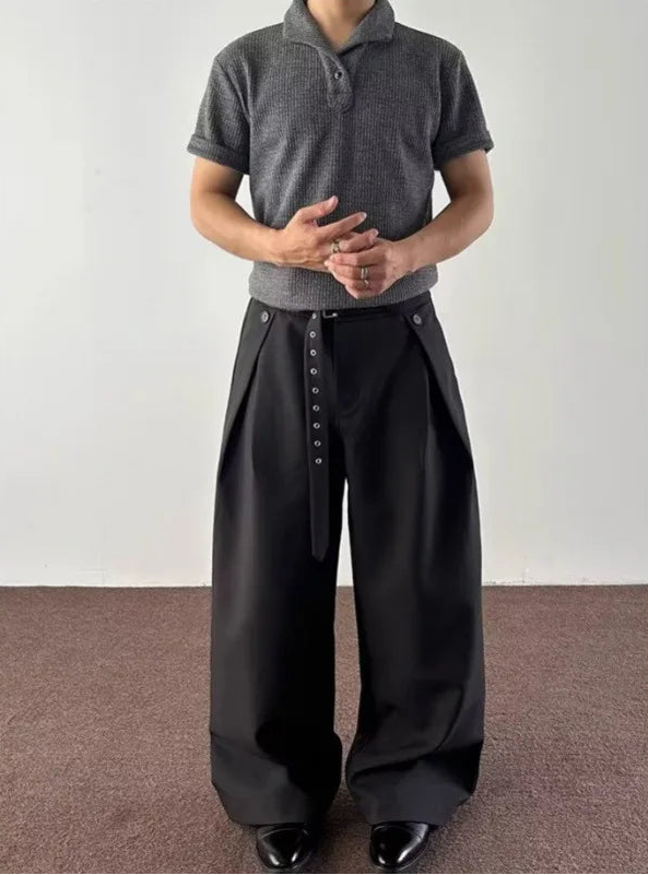 Men’s Wide-Leg Straight Pants