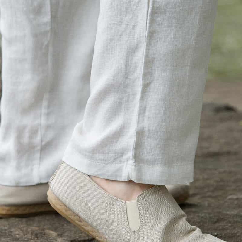 Men’s Wide-Leg Summer Pants with Drawstring Waist