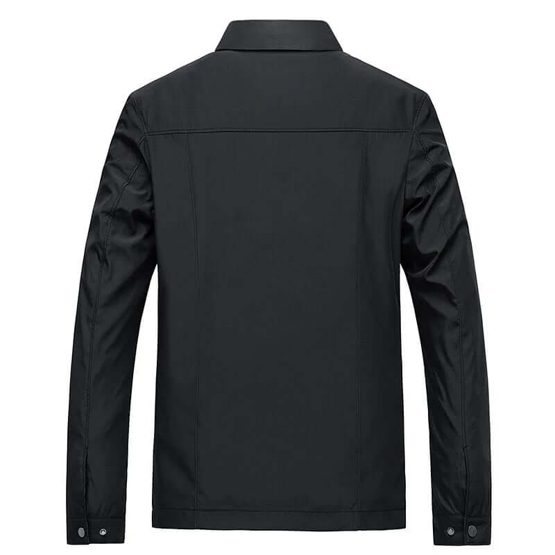 Men’s Zip-Front Collared Long Sleeve Jacket