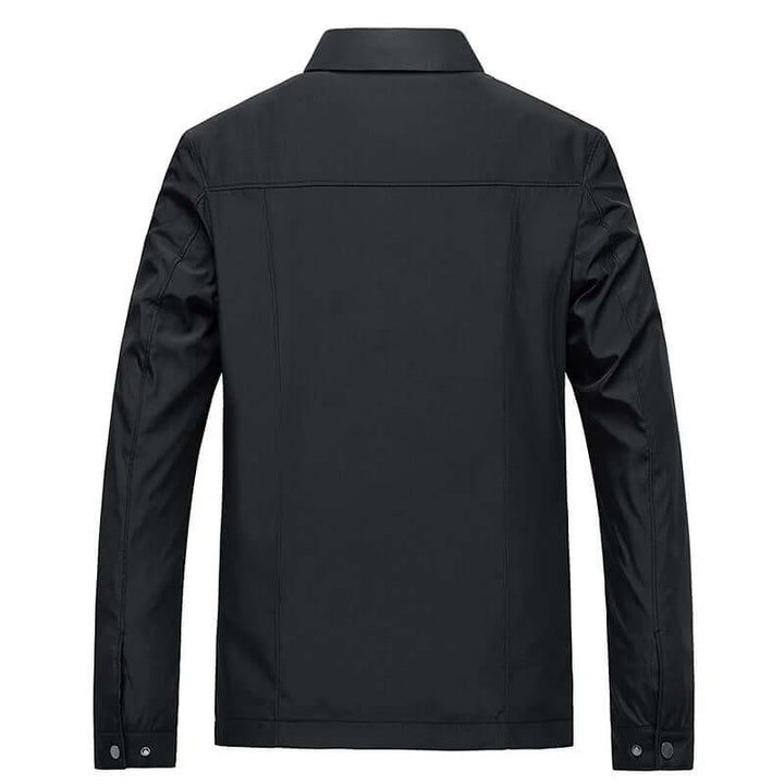 Men’s Zip-Front Collared Long Sleeve Jacket