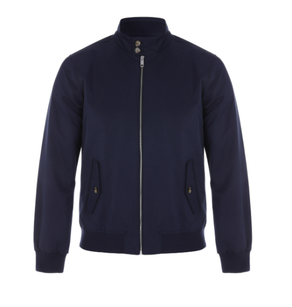 Men’s Zip Front Jacket With Funnel Neck Collar