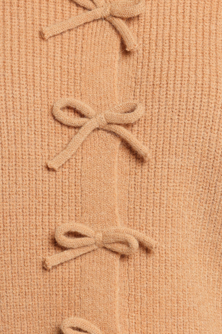 Women’s Bow Front Knit Cardigan