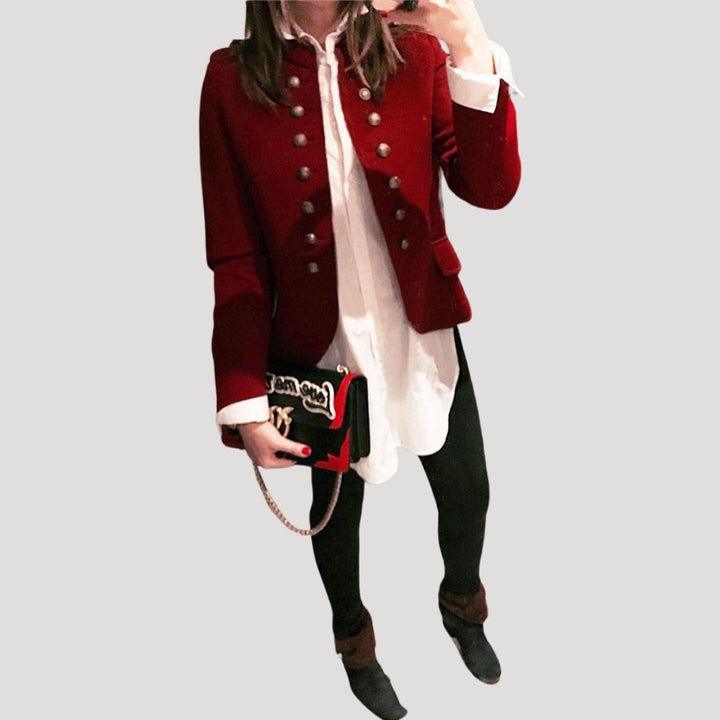 Women’s Button-Front Cropped Blazer