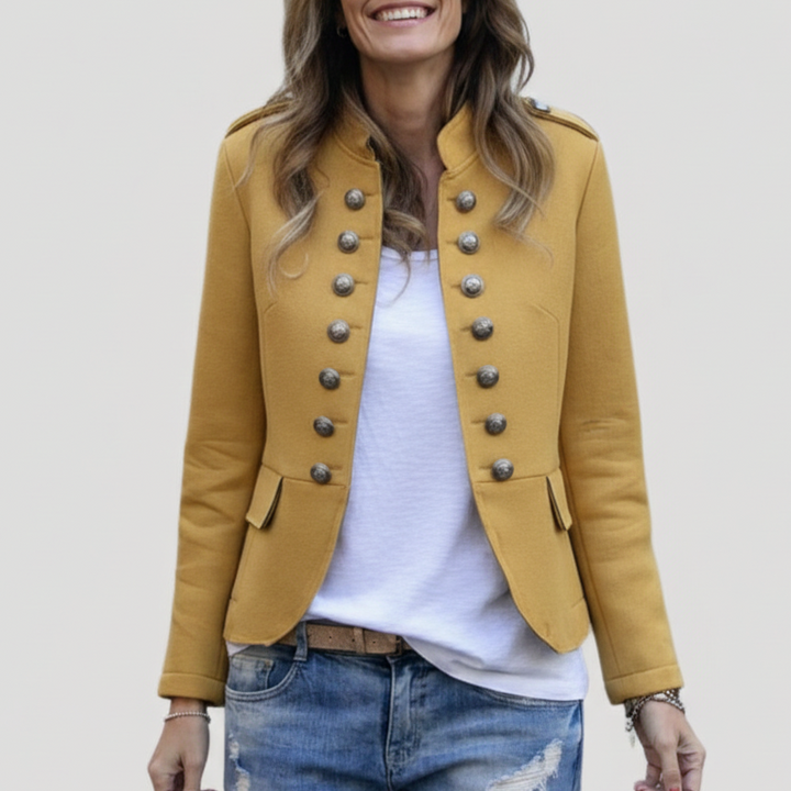 Women’s Button-Front Cropped Blazer