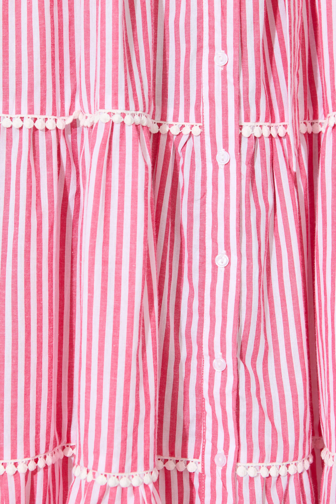 Women’s Collared Puff Sleeve Tie Waist Tiered Midi Dress