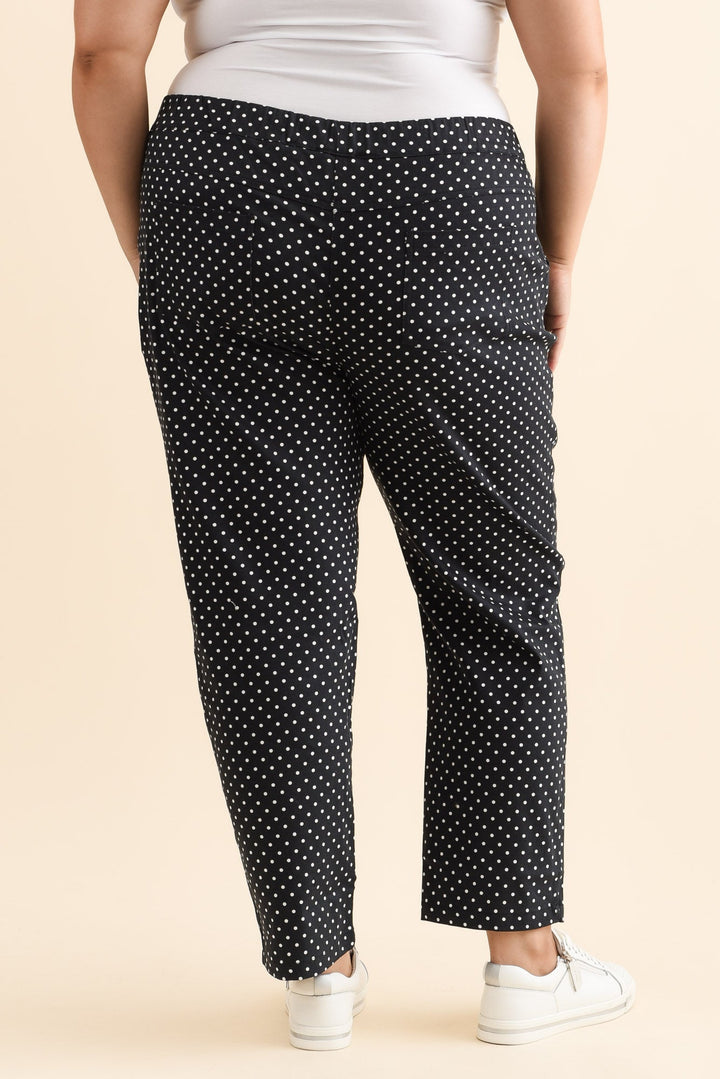 Women’s Drawstring Waist Polka Dot Pants