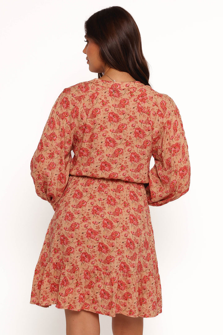 Women’s Floral Long Sleeve Mini Dress