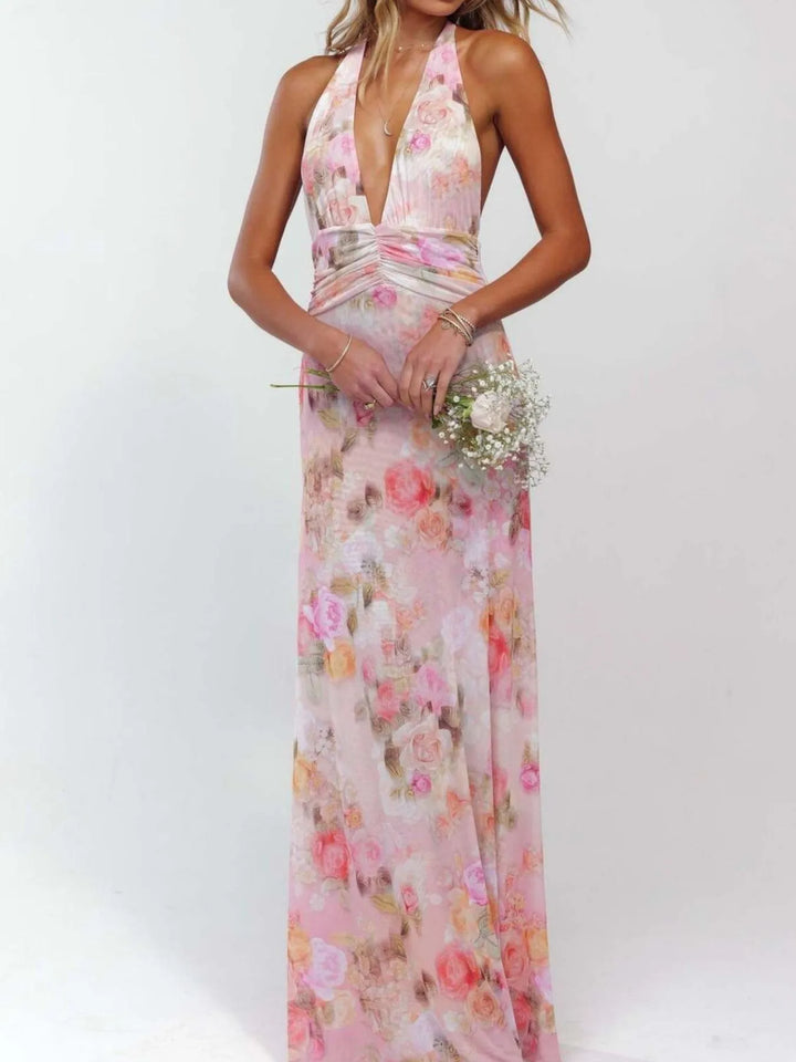 Women’s Floral Print Midi Dress