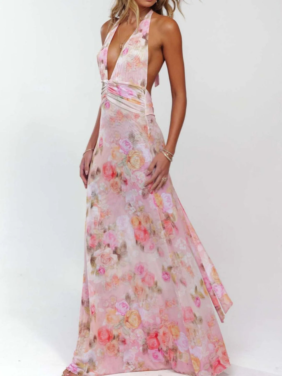 Women’s Floral Print Midi Dress