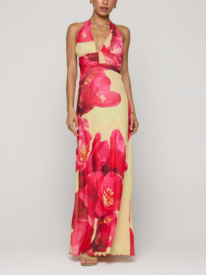 Women’s Floral Print Midi Dress