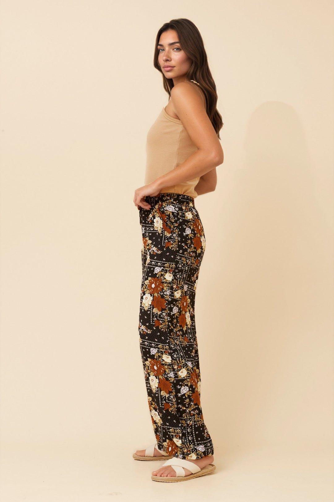 Women’s Floral Print Suzzel Wide Leg Pants
