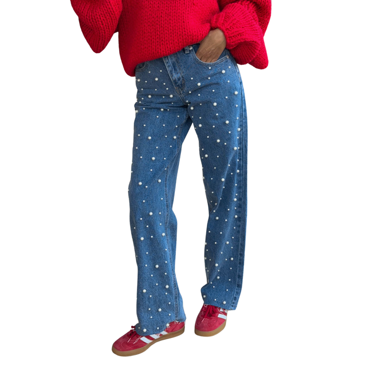 Women’s High-Waisted Pearl Jeans