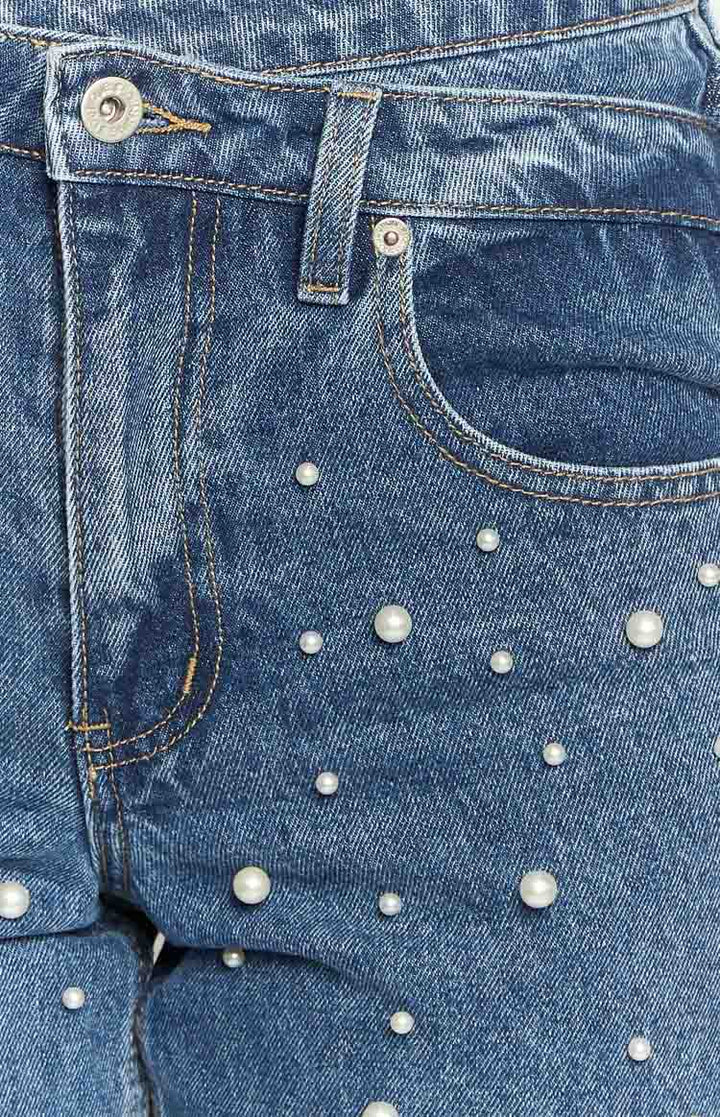 Women’s High-Waisted Pearl Jeans