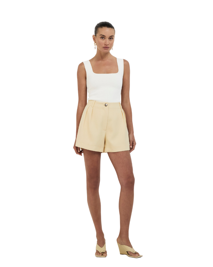 Women’s High-Waisted Pleated Front Shorts