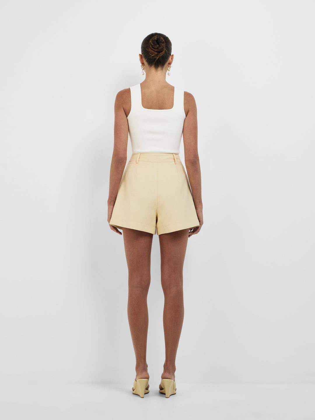 Women’s High-Waisted Pleated Front Shorts
