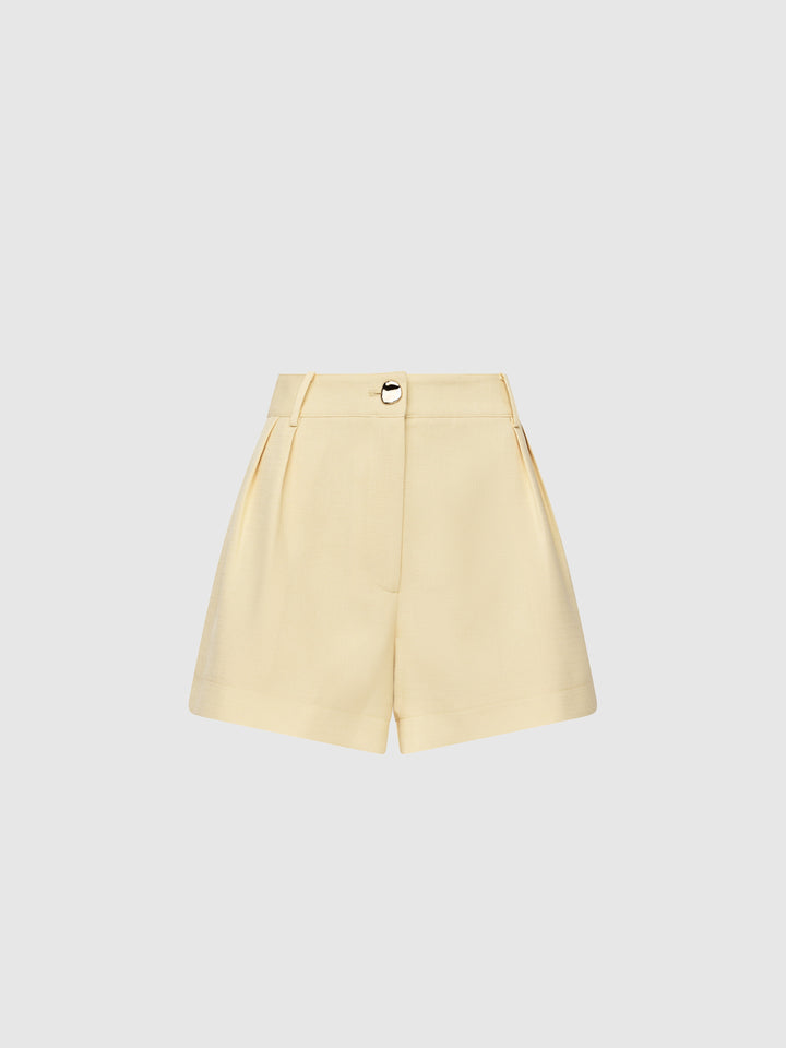 Women’s High-Waisted Pleated Front Shorts