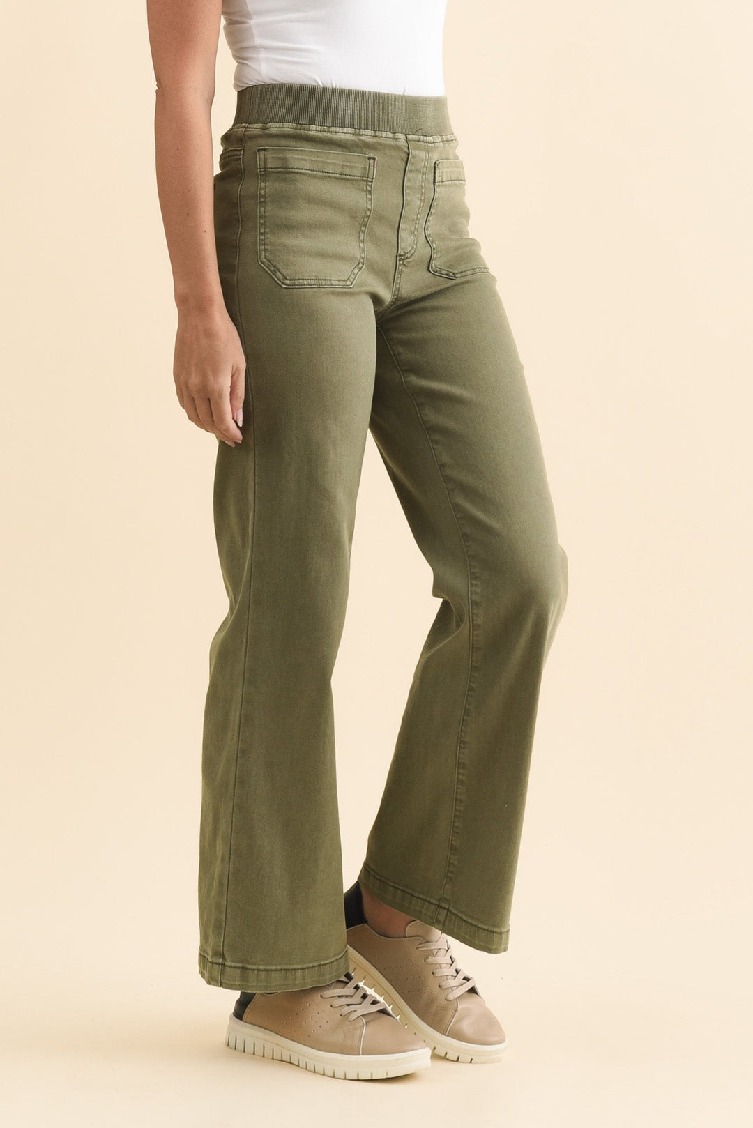 Women’s Khaki Wide Leg Pants