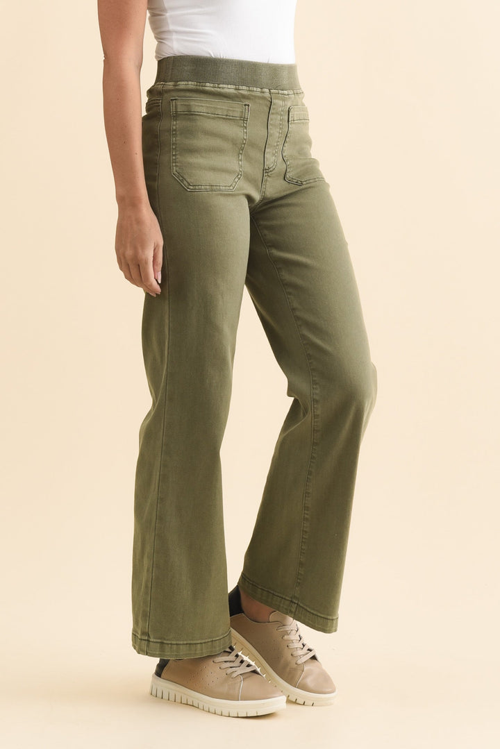Women’s Khaki Wide Leg Pants