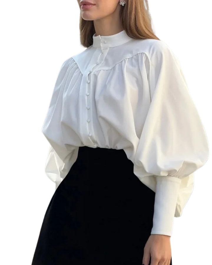 Women’s Long Sleeve Button-Front Blouse