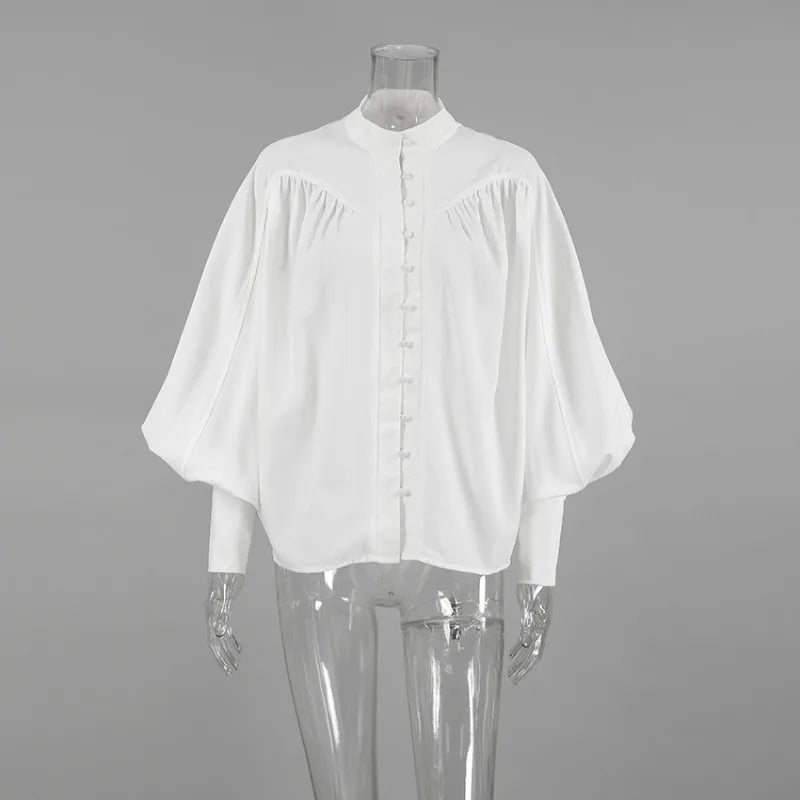 Women’s Long Sleeve Button-Front Blouse