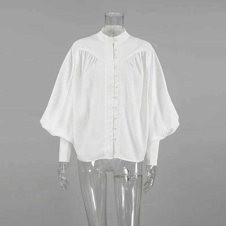 Women’s Long Sleeve Button-Front Blouse